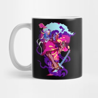 Neon Afro Samurai Mug